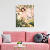 Kinder im Frühling von Ruth Hallock Leinwanddruck (Insitu (Wohnzimmer))