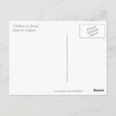 Kinder im Frühling von Ruth Hallock Postkarte (Rückseite)