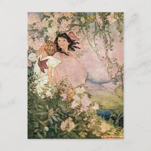 Kinder im Frühling von Ruth Hallock Postkarte