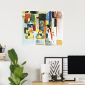 Kinder im Gemüseshop (I) von August Macke Poster (Heimbüro)