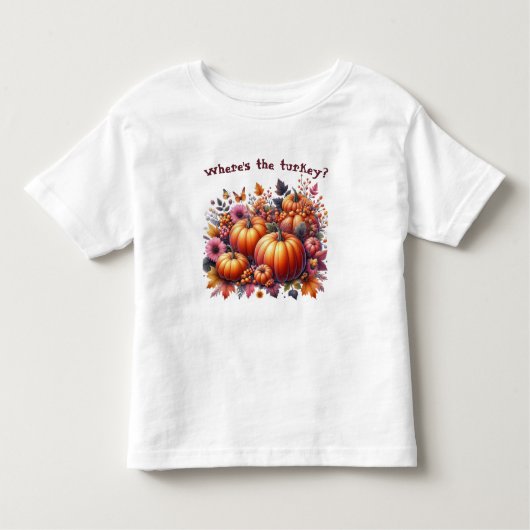 Kinder im Herbst- oder Erntedank-Thema Kleinkind T-shirt (Vorderseite)