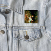Kinder im Holz Button (Beispiel)