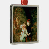 Kinder im Holz Ornament Aus Metall (Rechts)