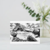 Kinder im Imaginären Kreis Postkarte (Stehend Vorderseite)