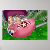 Kinder im Karneval Whimsical Art Poster (Vorne)