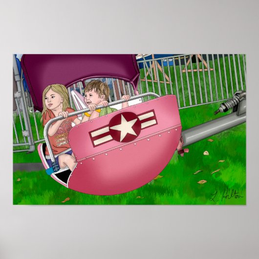 Kinder im Karneval Whimsical Art Poster (Vorne)