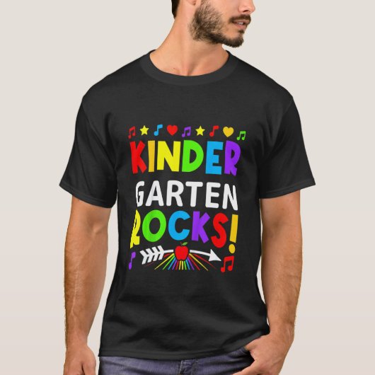 Kinder im Kindergarten kehren zurück zum Schullehr T-Shirt (Vorderseite)