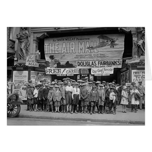 Kinder im Kino, 1925 (Vorderseite (Horizontal))