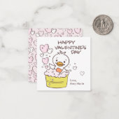 Kinder im Klassenzimmer Duck Bubble Bath Herz Vale Mitteilungskarte (Vorderseite/Rückseite Beispiel)