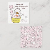 Kinder im Klassenzimmer Duck Bubble Bath Herz Vale Mitteilungskarte (Vorne/Hinten)