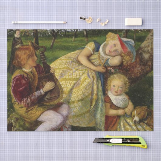 Kinder im Königsgarten Seidenpapier (Handwerk)