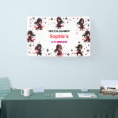 Kinder im Ninja-Stil zum Geburtstag Mädchen Banner (Messe)