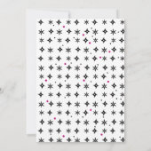 Kinder im Ninja-Stil zum Geburtstag Mädchen Einladung (Rückseite)