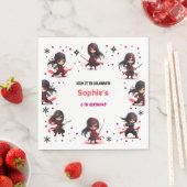 Kinder im Ninja-Stil zum Geburtstag Mädchen Serviette (Beispiel)