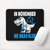 Kinder im November Wir tragen blaues Diabetes. Mousepad (Mit Mouse)