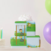 Kinder im Park Geschenkpapier