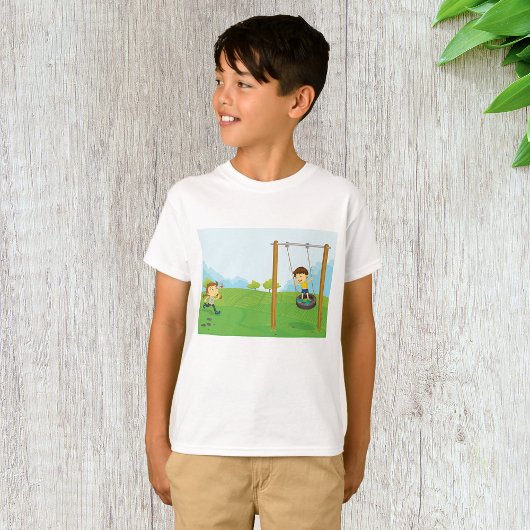 Kinder im Park T-Shirt