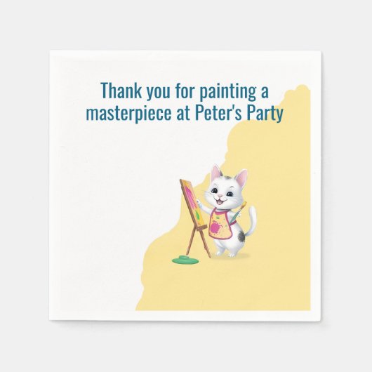 Kinder im Party malen Party Serviette (Vorderseite)