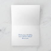 Kinder im Schnee Name Déco Karte (Innenseite)