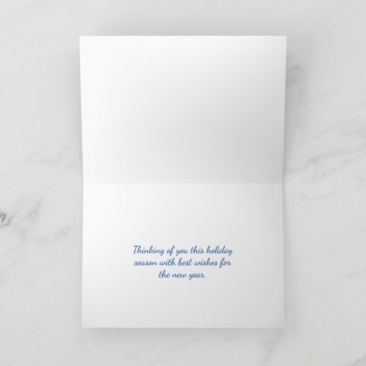 Kinder im Schnee Name Déco Karte (Innenseite)