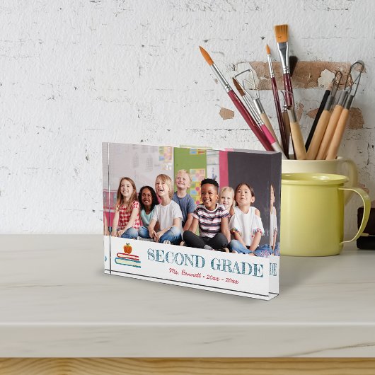 Kinder im Schuljahr Fotoblock