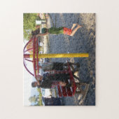 Kinder im Spielplatz-Zirkel-Puzzle Puzzle (Vertikal)