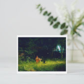 Kinder im Wald, Ivan Kramskoi Postkarte (Stehend Vorderseite)