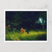 Kinder im Wald, Ivan Kramskoi Postkarte (Vorderseite)