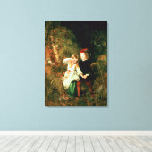 Kinder im Wald Leinwanddruck (Insitu (Holzboden))