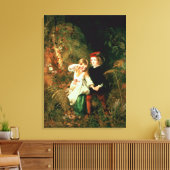Kinder im Wald Leinwanddruck (Insitu (Wohnzimmer))