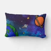 Kinder im Weltraum Lendenkissen (Rückseite)