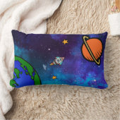 Kinder im Weltraum Lendenkissen (Decke)