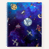 Kinder im Weltraum Notizblock (Vorderseite)