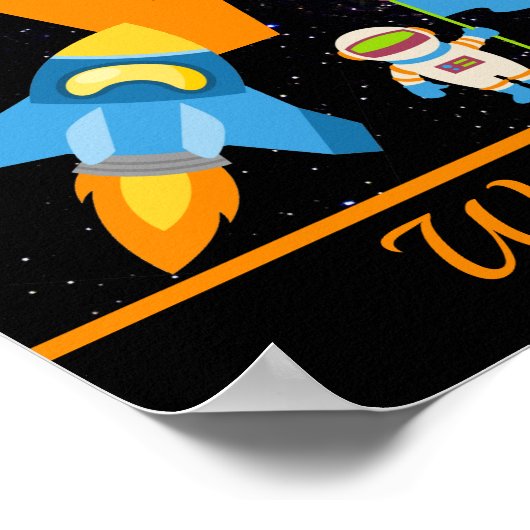 Kinder im Weltraum Poster (Ecke)