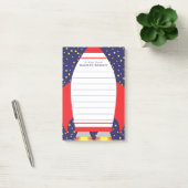 Kinder im Weltraumschiff Niedlich Post-it Klebezettel (Büro)