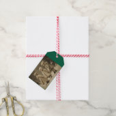 Kinder im Winter Geschenkanhänger (Mit Garn)