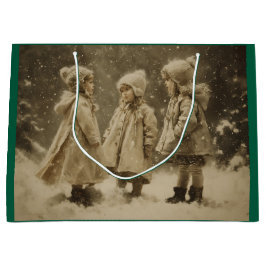 Kinder im Winter Große Geschenktüte