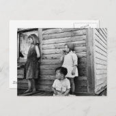 Kinder in Armut: 1930 Postkarte (Vorne/Hinten)