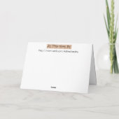 Kinder in den Gärten (freier Raum nach innen) Karte (Rückseite)