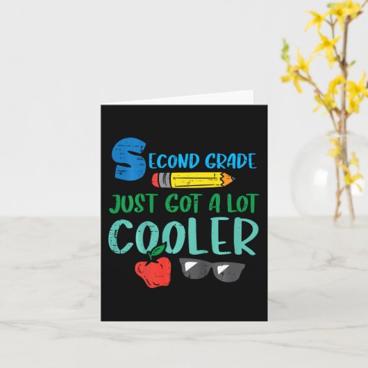 Kinder in der zweiten Klasse nur Cooler Got 2. Karte (Gelbe Blume)