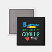 Kinder in der zweiten Klasse nur Cooler Got 2. Magnet (Vorderseite/Rückseite)