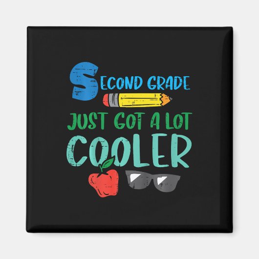 Kinder in der zweiten Klasse nur Cooler Got 2. Magnet (Vorne)