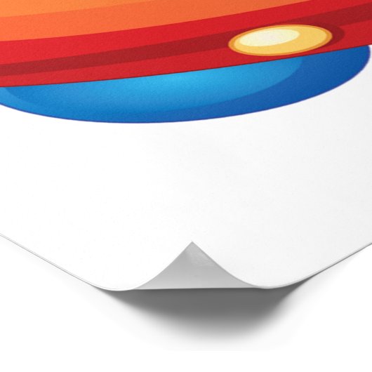 Kinder in einem Raumschiff Poster (Ecke)