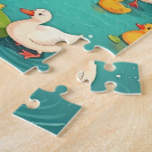 Kinder in einem ruhigen Teich; Puzzle (Seite)