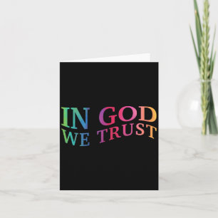 Kinder in Gott Wir vertrauen dem guten Christliche Karte