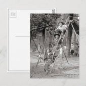 Kinder in Kostümen, 1922 Postkarte (Vorne/Hinten)