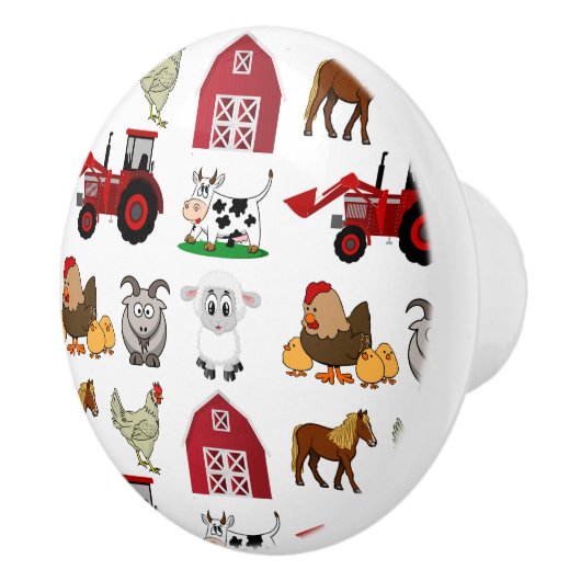 Kinder in landwirtschaftlichen Betrieben Keramikknauf (Rechts)