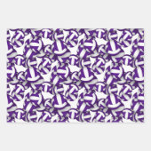 Kinder in lila Farbe spielen Volleyball Geschenkpapier Set (Vorderseite)