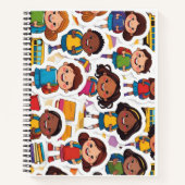 Kinder in Netbook-Welten Notizblock (Vorderseite)