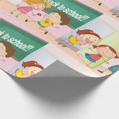 Kinder in Schulabbrechern Geschenkpapier